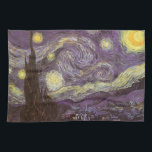 Vincent van Gogh - Starry Night Küchentuch<br><div class="desc">Die Starry Night (1889) von Vincent van Gogh ist ein Vintager Post-Impressionismus der Kunstlandschaft Landschaftsmalerei. Der Blick auf eine Stadt in einem Tal bei Nacht mit den Wolken, den Sternen und einem schönen goldgelben Halbmond. Es wurde im Laufe des Tages aus der Erinnerung gemalt und ist van Goghs bekanntestes Gemälde....</div>