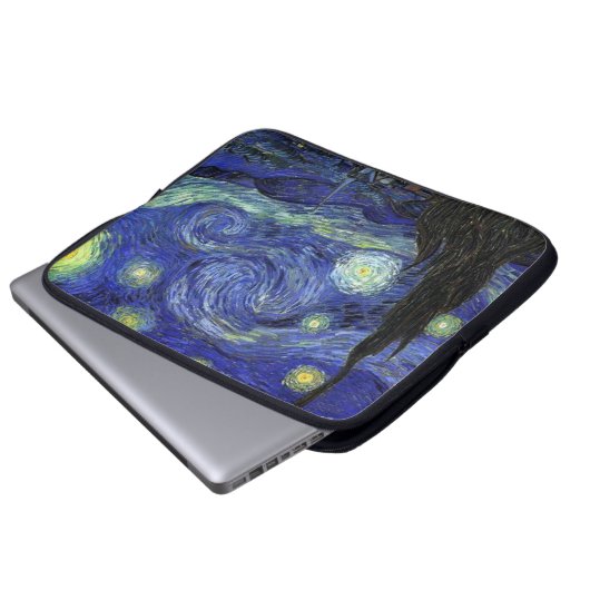 Vincent van Gogh, Starry Night Laptopschutzhülle (Vorne Knopf)