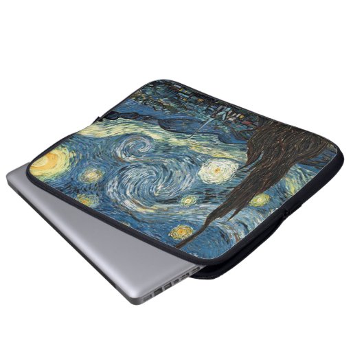 Vincent van Gogh, Starry Night Laptopschutzhülle (Vorne Knopf)