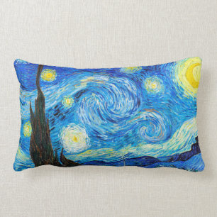 Vincent Van Gogh Starry Night Lebende Malkunst Lendenkissen