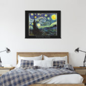 Vincent van Gogh, Starry Night Leinwanddruck (Insitu (Schlafzimmer))