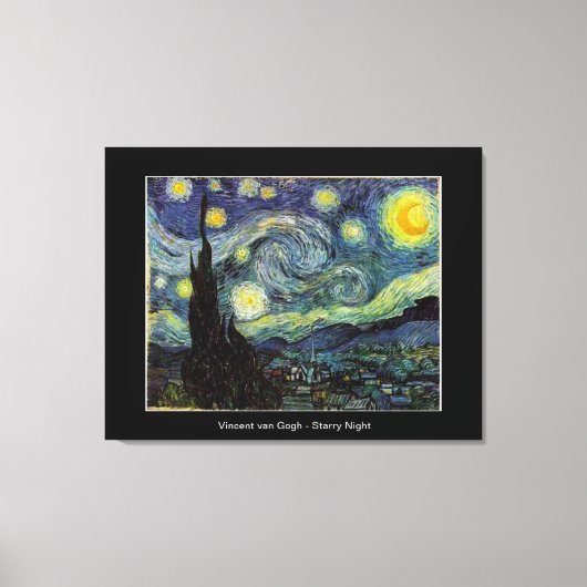 Vincent van Gogh, Starry Night Leinwanddruck (Vorderseite)