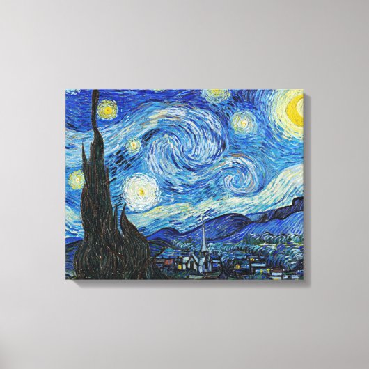 Vincent van Gogh, Starry Night Leinwanddruck (Vorderseite)