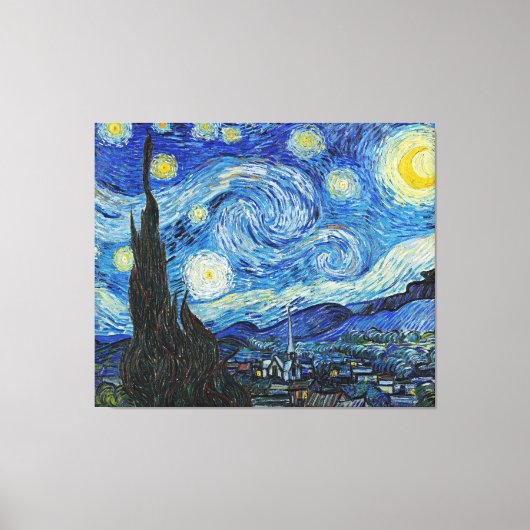 Vincent van Gogh, Starry Night Leinwanddruck (Vorderseite)