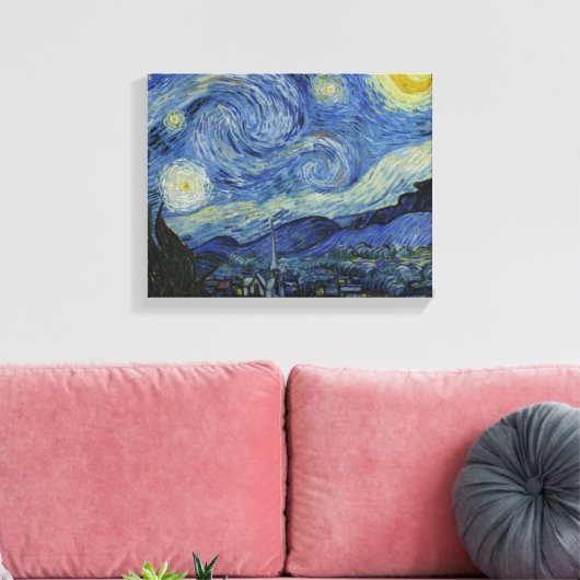 Vincent van Gogh - Starry Night Leinwanddruck (Insitu (Wohnzimmer))