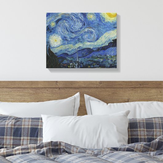 Vincent van Gogh - Starry Night Leinwanddruck (Insitu (Schlafzimmer))