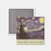 Vincent van Gogh - Starry Night Magnet (Vorderseite/Rückseite)