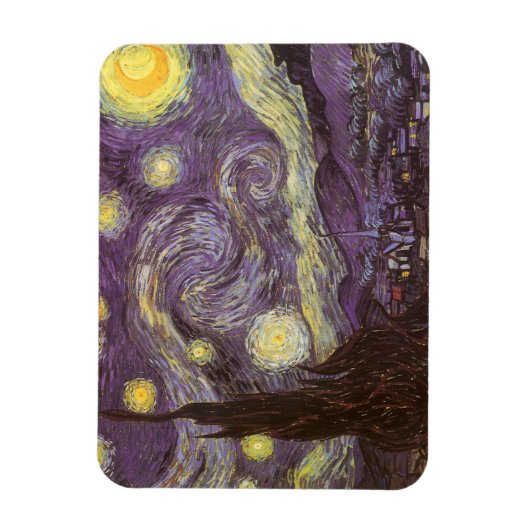 Vincent van Gogh - Starry Night Magnet (Vertikal)