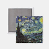 Vincent van Gogh - Starry Night Magnet (Vorderseite/Rückseite)
