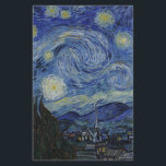 Vincent Van Gogh - Starry Night. Malerei Briefpapier<br><div class="desc">Vincent Van Gogh - Starry Night Gemälde.
Klassische Kunstwerke eines der weltberühmtesten Maler.
Schöne Farben und Wirbel!</div>