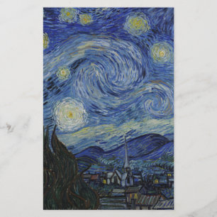 Vincent Van Gogh - Starry Night. Malerei Briefpapier