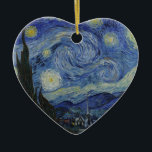 Vincent Van Gogh - Starry Night. Malerei Keramikornament<br><div class="desc">Vincent Van Gogh - Starry Night Gemälde.
Klassische Kunstwerke eines der weltberühmtesten Maler.
Schöne Farben und Wirbel!</div>