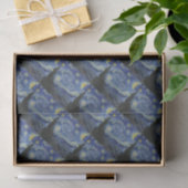 Vincent Van Gogh - Starry Night. Malerei Seidenpapier (Geschenk)