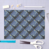 Vincent Van Gogh - Starry Night. Malerei Seidenpapier (Handwerk)
