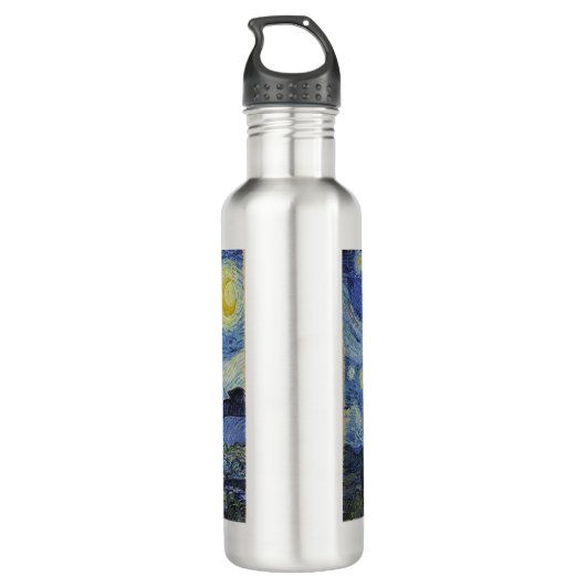 Vincent Van Gogh Starry Night Masterpiece Edelstahlflasche (Rückseite)
