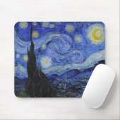 Vincent Van Gogh "Starry Night" Mousepad (Mit Mouse)