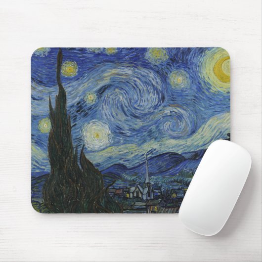 Vincent van Gogh - Starry Night Mousepad (Mit Mouse)