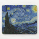 Vincent van Gogh - Starry Night Mousepad<br><div class="desc">Vincent van Gogh - Starry Night - 1889 - Ölmalerei</div>