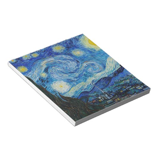 Vincent Van Gogh Starry Night Notepad Notizblock (angewinkelt)