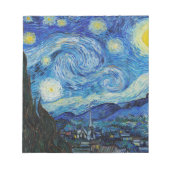 Vincent Van Gogh Starry Night Notepad Notizblock (Vorderseite)