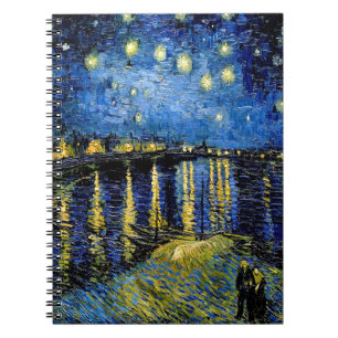 Vincent Van Gogh Starry Night Over the Rhone 1888 Notizblock