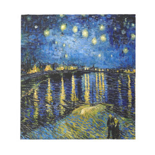 Vincent Van Gogh Starry Night Over the Rhone 1888 Notizblock