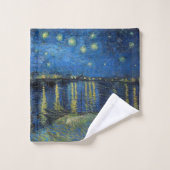 Vincent van Gogh - Starry Night Over the Rhone Badhandtuch Set (Waschlappen)