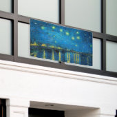 Vincent Van Gogh Starry Night Over the Rhone Banner (Äußeres Gebäude)