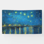 Vincent Van Gogh Starry Night Over the Rhone Banner (Horizontal)