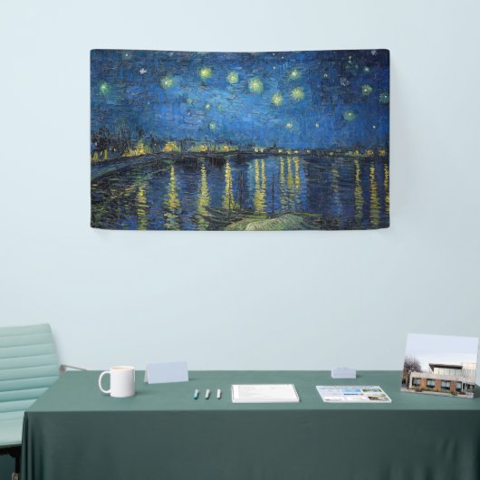 Vincent van Gogh - Starry Night Over the Rhone Banner (Messeveranstaltung)