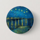 Vincent Van Gogh Starry Night Over the Rhone Button (Vorderseite)
