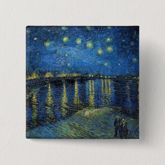 Vincent Van Gogh - Starry Night Over the Rhone Button (Vorderseite)