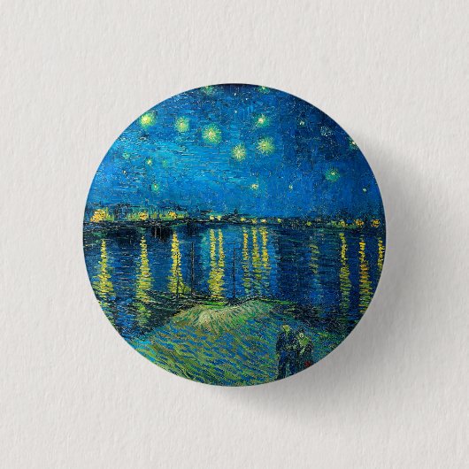 Vincent van Gogh Starry Night Over The Rhone Button (Vorderseite)