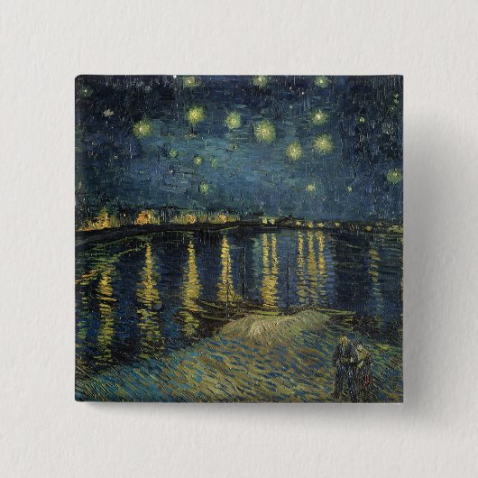 Vincent van Gogh | Starry Night Over the Rhone Button (Vorderseite)