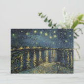 Vincent van Gogh | Starry Night Over the Rhone Dankeskarte (Stehend Vorderseite)