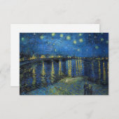 Vincent van Gogh - Starry Night Over the Rhone Dankeskarte (Vorne/Hinten)