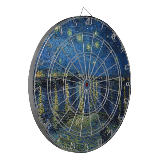 Vincent van Gogh - Starry Night Over the Rhone Dartscheibe (Vorderseite Links)