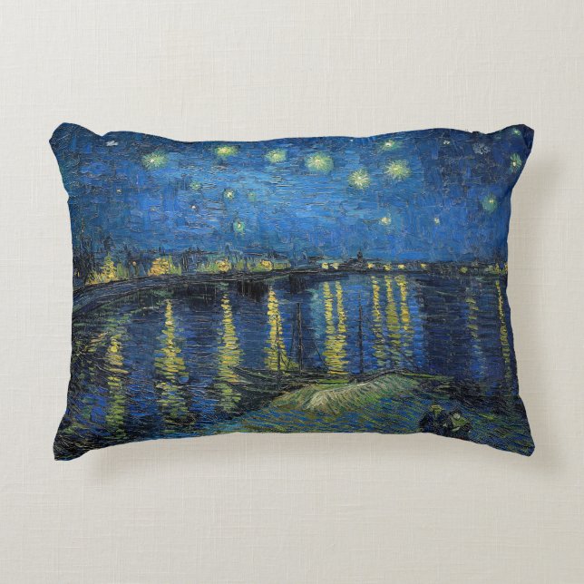Vincent van Gogh - Starry Night Over the Rhone Dekokissen (Vorderseite)