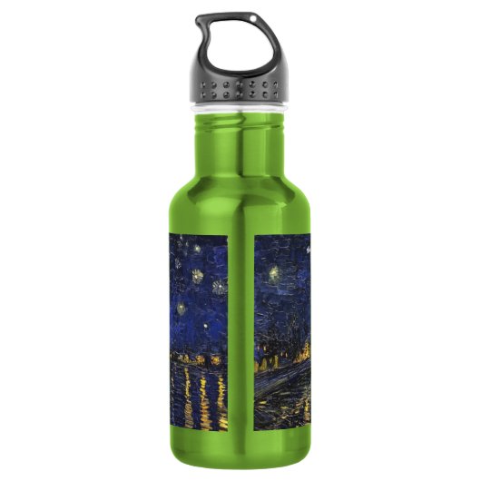 Vincent van Gogh Starry Night Over The Rhone Edelstahlflasche (Rückseite)