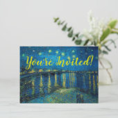 Vincent Van Gogh Starry Night Over the Rhone Einladung (Stehend Vorderseite)