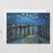 Vincent van Gogh - Starry Night Over the Rhone Einladung (Vorderseite)