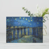 Vincent van Gogh - Starry Night Over the Rhone Einladung (Stehend Vorderseite)