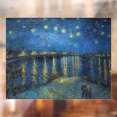Vincent van Gogh - Starry Night Over the Rhone Fensteraufkleber (Blatt 2)