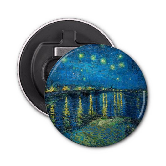 Vincent Van Gogh Starry Night Over the Rhone Flaschenöffner (Vorderseite)