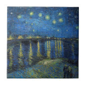 Vincent van Gogh - Starry Night Over the Rhone Fliese (Vorderseite)