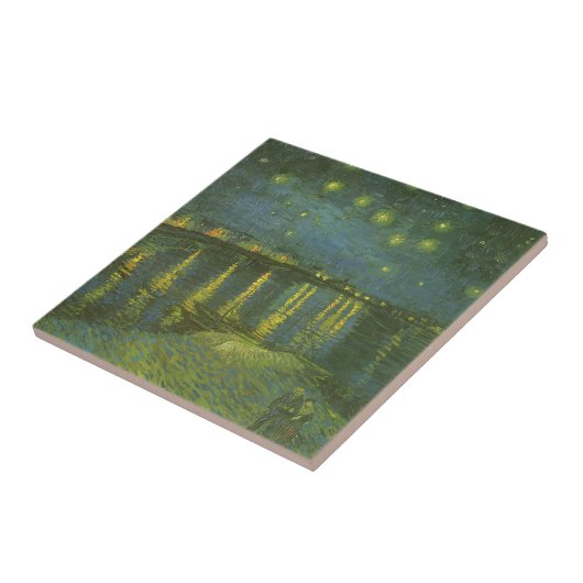 Vincent van Gogh - Starry Night Over the Rhone Fliese (Seite)