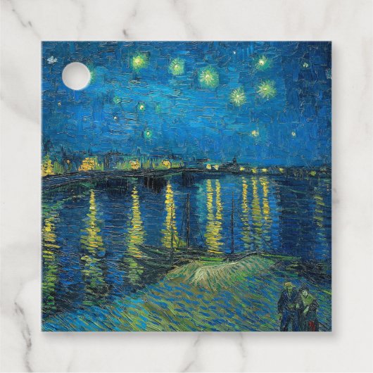 Vincent Van Gogh Starry Night Over the Rhone Geschenkanhänger (Vorderseite)