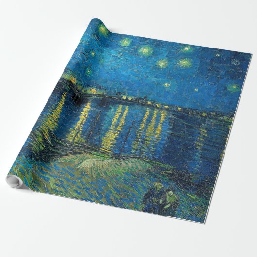 Vincent Van Gogh Starry Night Over the Rhone Geschenkpapier (Ungerollt)