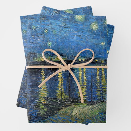 Vincent van Gogh - Starry Night Over the Rhone Geschenkpapier Set (Beispiel)