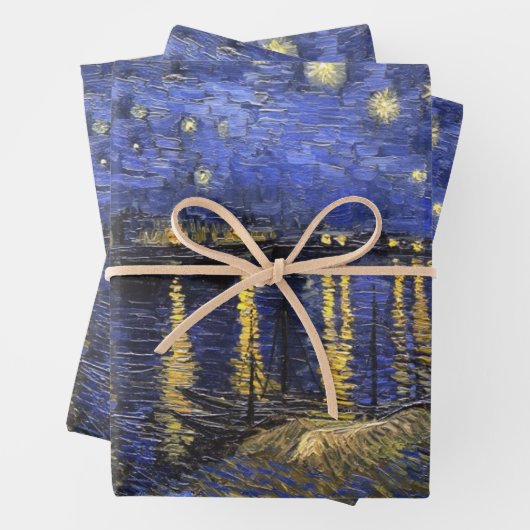 Vincent van Gogh Starry Night Over The Rhone Geschenkpapier Set (Beispiel)
